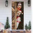 Chicken Christmas Door Cover Funny Chicken Owner Farmer Front Door Cover Christmas Home Decor