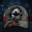 Thin Blue Line Canada Flag Vintage Hat Patriotic Support Police Officers Merchandise