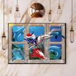 Dolphins Window Christmas Poster Indoor Christmas Wall Decor Ideas Dolphin Lovers