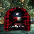 Plaid Buffalo Merry Kiss My Texass Hat Christmas Holiday Texas State Flag Cap Unqiue Gift