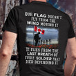 Canada Our Flag Doesn't Fly From The Wind Move It Shirt Remembrance Day Gift Ideas For Veteran