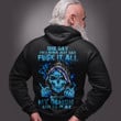 Thin Blue Line Skull One Day I'm Gonna Just Say Fuck It All Hoodie Police Gifts For Him