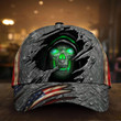 Skull Green American Flag Hat
