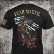 Thin Green Line Fear No Evil Shirt Military Ideas Saint Michael Clothes Gifts For Soldier
