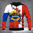 I Stand For Russia The Sun Will Rise With Canada Flag Hoodie Sunflower Support Russia Clothing