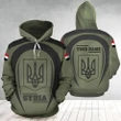 Personalized Name Trident Ukraine Syria Hoodie Stop Ukraine War Ukrainian Merch