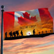 Canada Veterans Lest We Forget Flag For Canadian Military Memorial Pride Merch