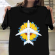Plane Sunflower Ukraine Shirt Ukrainian Flag Clothing