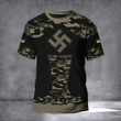 Slava Ukraini Camo Shirt Ukraine Flag Swastika Merch
