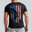 Thin Blue Line American Flag Shirt US Military Pride Clothes Gifts For Soldiers
