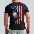 New Hampshire Flag And USA Flag T-Shirt Honor New Hampshire State NH Tee Shirts
