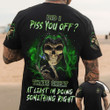 US Air Force Skull That's Great At Least I'm Doing Something Right Shirt Thin Green Line Gift