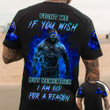 Blue Shirt Fight Me If You Wish But Remember T-Shirt