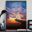 Lion Jesus Saved Poster Jesus Christ Religious Christian Home Decor Wall Art Poster Gifts