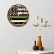 Thin Green Line Bullet Clock Hanging Support Military Army Veteran Gift Ideas
