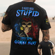 Canada Skull I Can Fix Stupid But It's Gonna Hurt Shirt Funny Saying T-Shirt Gifts For Guys