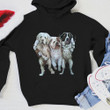 Dogs Drunk And Smoking Hoodie Funny Humor Dog Lovers Clothing Gifts For Brother