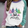 I Want A Panda For Christmas Long Sleeve Panda Lover Xmas Clothing Gift For Cousin