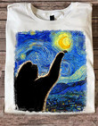 Sloth Starry Night Shirt Sloth Lover Van Gogh Art T-Shirt Gifts For Sibling