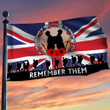 Veterans Poppy UK Flag At The Going Down Of The Sun And In The Morning We Will Remember Them
