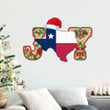 Texas Merry Christmas Metal Sign Texas State Pride Christmas Home Decorations 2022