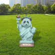 Panda Statue Of Liberty Yard Sign Patriotic Funny Front Yard Decorations