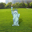 Sloth Statue Of Liberty Yard Sign Funny Sloth Patriotic Garden Decor