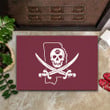 Mississippi State Pirate Flag Doormat Jolly Roger Flag Front Door Decorations