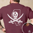 Mike Leach Pirate Shirt Red Pirate Bulldog Flag T-Shirt Merchandise