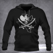 Texas State Pirate Hoodie Skull And Cross Sword Flag Clothing Gift