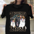 Cats Trump 2024 Shirt Support Trump For President 2024 Funny Cat T-Shirt Gift For Him Her