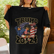 Dachshund Trump 2024 Shirt Support President Trump For 2024 Funny T-Shirt Gifts For Dog Owners