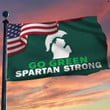 Spartan Strong Flag Go Green