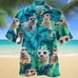 Meerkat And Palm Leaves Hawaii Shirt Meerkat Lovers Summer Short Sleeve Button Down