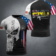 Firearm Gun 2Nd Amendment Shirt We The People Skull American Flag T-Shirt Right To Bear Arms