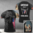 American Gunslinger Camo Skull We The People T-Shirt USA Flag Shirt Gifts For Gun Users