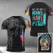 All Of My Heroes Have PTSD Shirt Firearms Gun Skull We The People Clothing For Gun Lovers