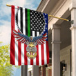 US Navy Eagle Thin Green Line American Flag Proud USN Patriotic Flags For Sale