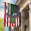 US Army Eagle Thin Green Line American Flag Pride Military Patriotic Flags Home Decor