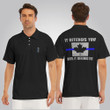 Canada Thin Blue Line Polo Shirt It Offends You Until It Defends You