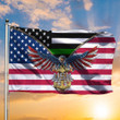 USN Eagle Thin Green Line American Flag