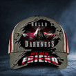 Alabama Hello Darkness My Old Friend Hat Alabama And USA Flag Skull Hats Father's Day Gifts