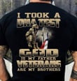 Texas Veteran T-Shirt I Took A DNA Test God Is My Father Veterans Are My Brothers Apparel