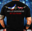 Netherland Hello Darkness My Old Friend Shirt Italy USA Flag Skull With Gun Clothing For Italian