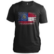 Georgia USA Flag Georgia T-Shirt Target Patriotic Shirts Gifts For Grown Son