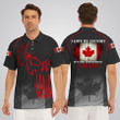 Canada I Love My Country It's The Government I Hate Polo Shirt True North Skull Canadian Merch