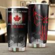 Canada I Love My Country It's The Government I Hate Tumbler True North Skull Canadian Merch