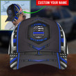 Personalized Thin Blue Line Hat It Offends You Until It Defends You Police Hat Mens