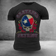 Texas Grateful Patriot Skull T-Shirt Fourth Of July Apparel Gifts For Dad