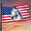 Patriotic Horse American Flag Horse Lovers Fourth Of July Decorations Outdoor